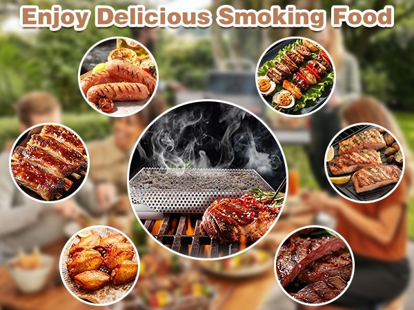 Hot and Cold Smoke Generator for BBQ Grill Ideal for Smoking Meat, Fish, Cheese