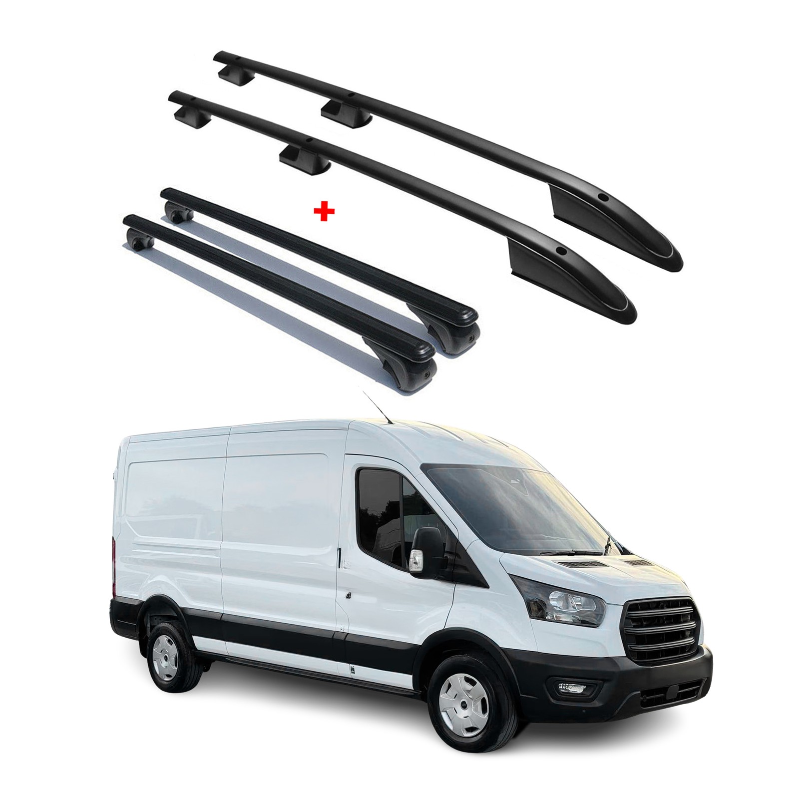 Barres de toit Ford Transit 2015-2026 L3 pour éliminer le manque de place intérieur