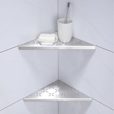 10" Corner Shower Shelf, 2-Pack Shower Shelves SUS304 Stainless Steel Bathroom S