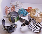 Lot of Large Statement Cuff Bracelets - Lot of 13 - Some 2" wide