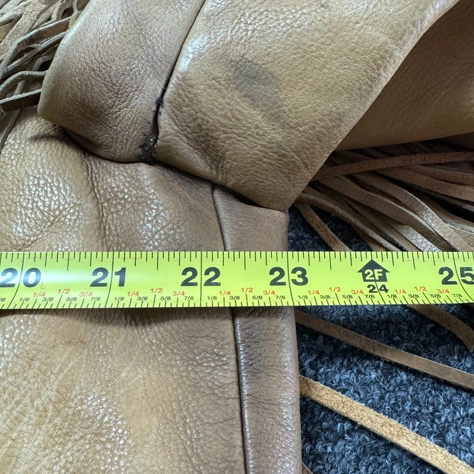 复古 Walter Native American 皮革阿兹特克条纹外套夹克男式 - L 码 — 第 3/4 张图片