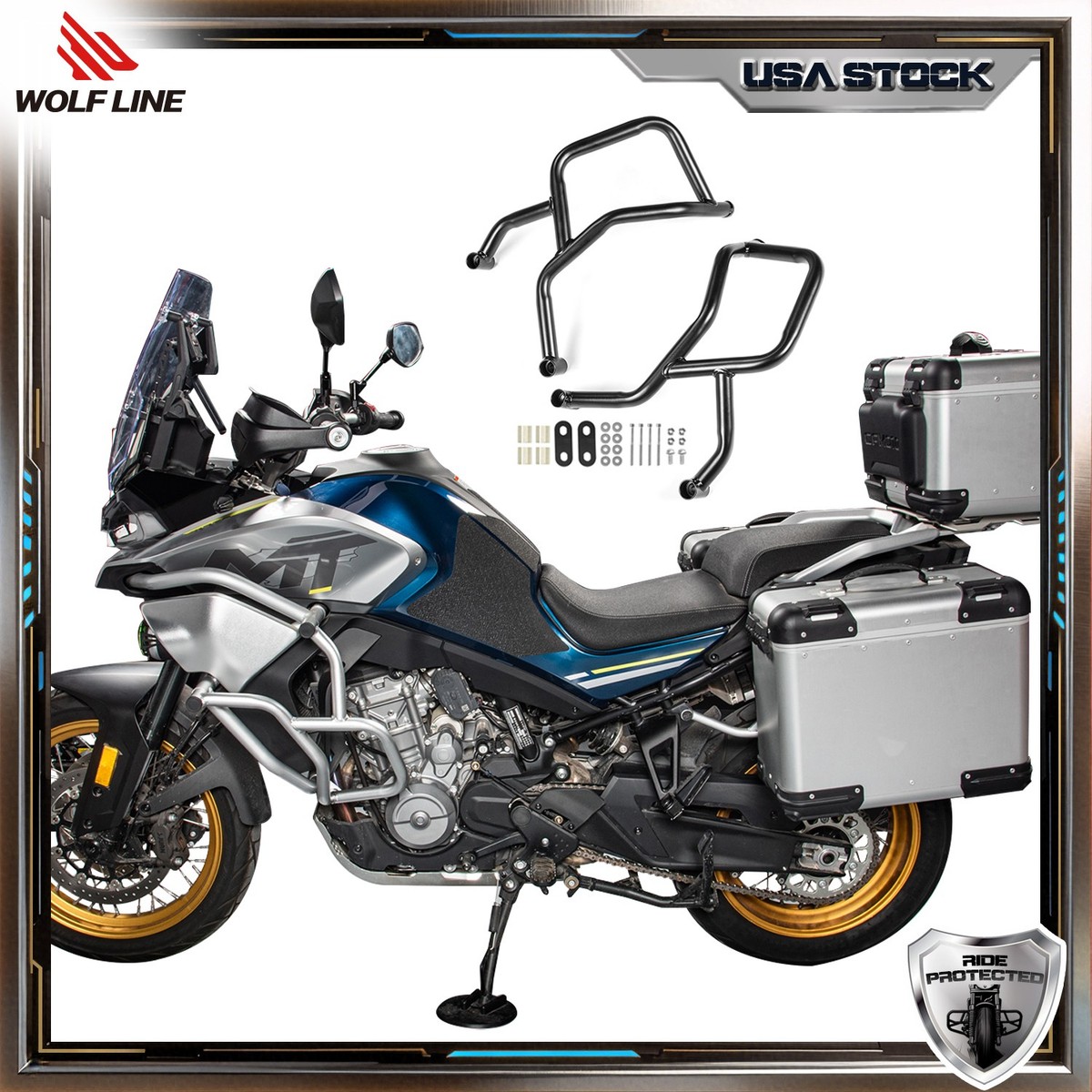 WOLFLINE Crash Bar For CF Moto Ibex 800 MT 2022-2026 Engine Guard