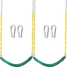 2 Pack Swing Seats Heavy Duty with 66" Chain Accessories Replacement with Snap