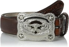 M F Kids Western Nocona Belt - Brown, Size 24