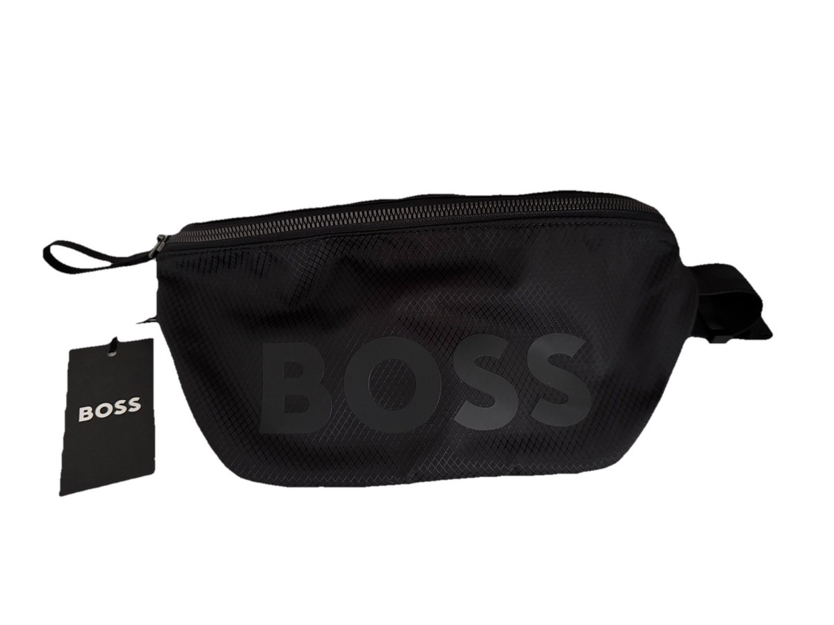 Hugo Boss Bumbag Pixel Belt Bag Black New Tags Logo Boss | eBay