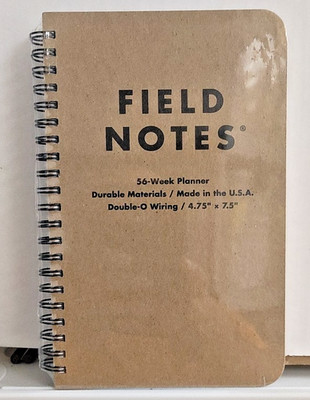 Field Notes 56-Week Undated Planner - 4-3/4'' x 7-1/2'' New Sealed - Free Shipping