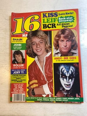 16 Magazine May 1979 Leif Garrett Bee Gees Kiss w/ poster intact