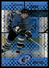 1999-00 SPx Radiance Blue Parallel Richard Zednik /100 Washington Capitals #156
