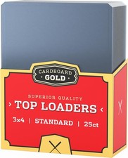 1 Case 25 CBG Brand 3 x 4 Toploaders Holders
