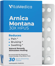 Arnica Montana 30X HPUS, Clinical Grade, Quick Dissolve Tablets, Five-Day Recove