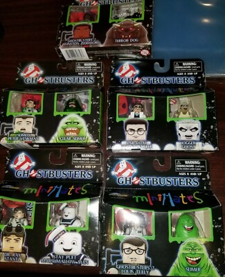Ghostbusters minimates 2009 set of 5 25th anniversary sealed Stay puff marshmell