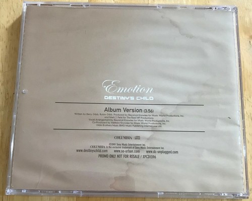 Destiny's Child 'Emotion' CD Promo Demo Single 2001 Europe Columbia XPCD 1396 - Picture 2 of 3