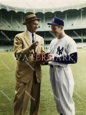 EF639 Mel Allen Mickey Mantle Yankees Baseball 8x10 11x14 16x20 Colorized Photo
