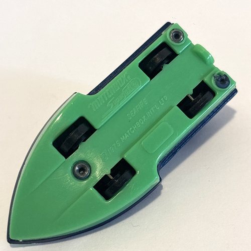 Matchbox SUPER FAST Sea Fire Speedboat 1975 (blau & grün mit grünem SPLASH) - Bild 7 von 9