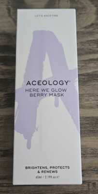 ACEOLOGY Here We Glow Berry Mask 65 ml/2.19 fl oz Full Size NIB