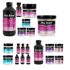 MIA SECRET ACRYLIC POWDER & MONOMER SET - CHOOSE YOUR COLOR & SIZE