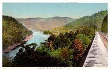 Cheat River Valley WV West Virginia Baltimore & Ohio Railroad Chrome Postcard