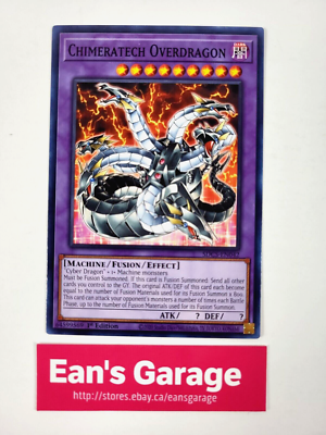 YuGiOh Chimeratech Overdragon 1st Edition SDCS-EN042 Cyber