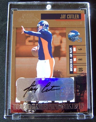 2006 Playoff Contenders, Jay Cutler, Rookie Card, Auto, Free Ship - Image 1 of 3