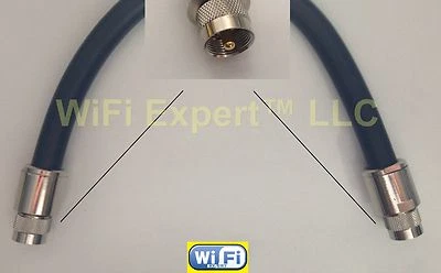 50-200' TIMES® LMR600 LOW LOSS FLEX COAX RF CABLE PL259 SO238 N TYPE Male Female - Image 1 of 3