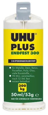 UHU PLUS ENDFEST 300 2-K-Epoxidkleber Klebstoff *45735* 53 g (509,25 €/kg) - Bild 1 von 2