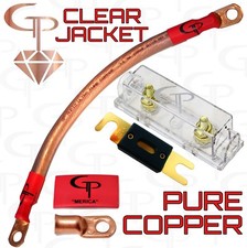 250 AMP ANL Fuse Holder INLINE Block BATTERY INSTALL KIT 1/0 AWG GAUGE COPPER C