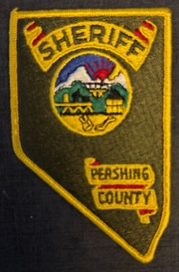 Pershing County NV Nevada Sheriff Shoiulder Patch Vintage Unsewn