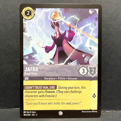 2023 DISNEY LORCANA RISE OF THE FLOODBORN JAFAR 184/204 COMMON | eBay