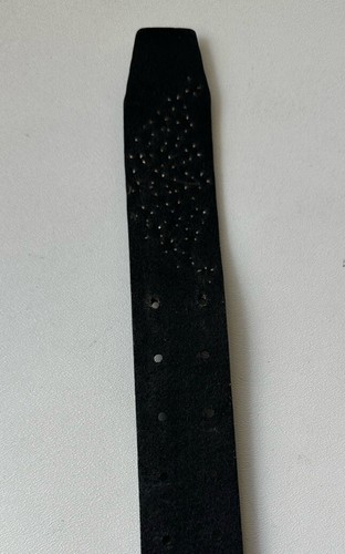 Leather Island By Bill Lavin Studded Black Leather Belt 3-LI 3053 Size 32 - Picture 13 of 14