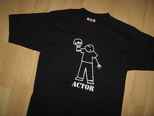 Actor / Waiter Tee - Vintage 1980's USA Entertainment Reality Check T Shirt Sm