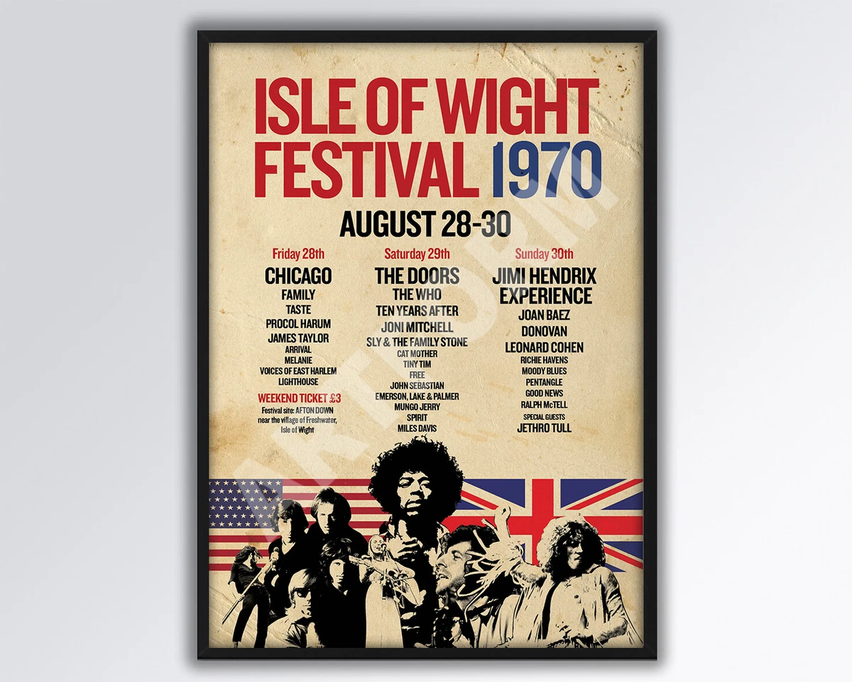 isle of wight festival poster products for sale | eBay UK