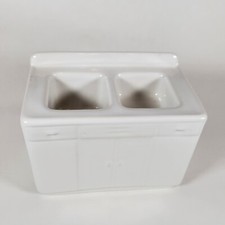 Vintage Salesman Sample Kitchen Sink and Cabinet, Unique Collectible 5" Wide