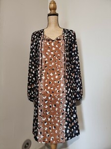 Jupe En Lin Caroline Biss Taille 40 Marron - Style Midi - Avec Débardeur Offert