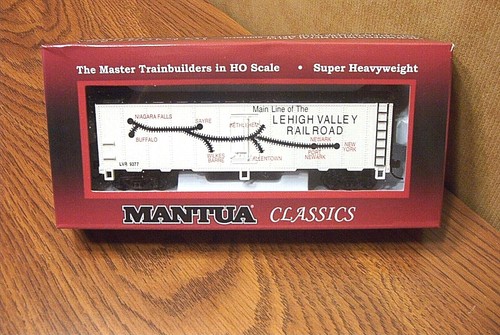 Refrig. de acero MANTUA CLASSICS/MRC 41' Coche Lehigh Valley Mapa Coche #73307 Escala HO | Zustand: New