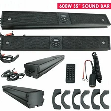 Gravity 600W 35" 8 Speaker Bluetooth Marine Polaris/ATV/UTV/RZR Soundbar System