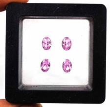 Natural Pink Sapphire 4 Pcs 7x5mm Oval Shape Gemstone EGL Certified 5DNE