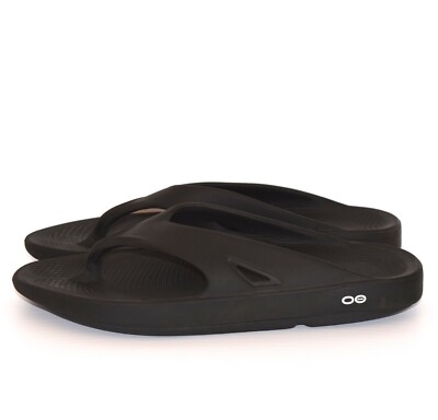 OOFOS Ooriginal Black Recovery Unisex Flip Flops Sandals  display picture 3