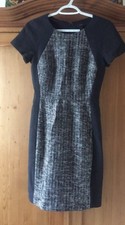 J. Crew Charcoal Gray Tweed Short Sleeve Career Dress Sheath Size 0