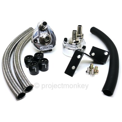 Greddy 12014900 GREX Oil Filter Relocation Kit Fits: Corolla Levin Trueno AE86