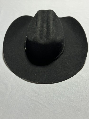 Twister Dallas Cowboy Hat by M&P Size 7 1/8 Black Wool XX - Picture 4 of 11