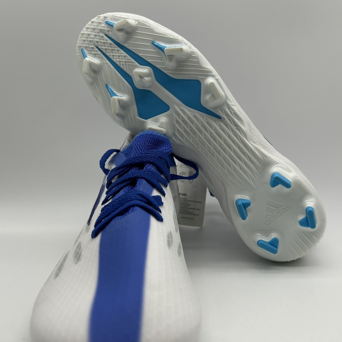 Adidas X Speedflow.3 FG White Legacy Indigo Soccer Cleats GW7480 Men’s Size 9.5 adidas X Speed Flow 3 FG Firm Ground Football Boots Cloud  main image 4