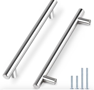 Probrico 15 Pack 192mm 7-1/2  Hole Centers Cabinet Handles Stainless Steel ...