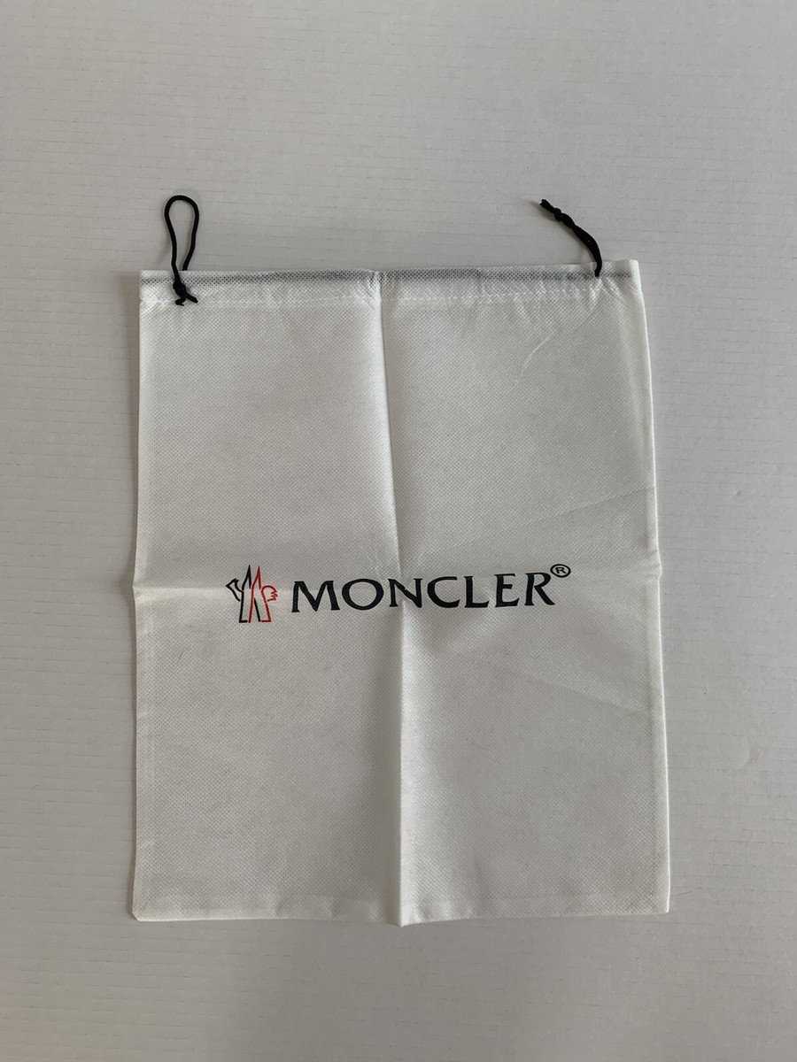 Moncler Drawstring Dust Bag 11” x 14” Color White | eBay
