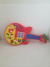 2003 THE WIGGLES Red Play Along Musical Guitar Batteries Included