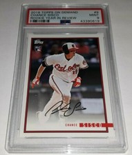2018 Topps On Demand Rookie Year In Review #9 Chance Sisco RC Graded PSA 9 Mint