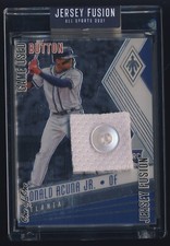 2021 Jersey Fusion '18 Chronicles Phoenix 1/1 Button Patch Relic Ronald Acuna Jr