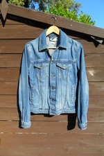 Topman Blue Denim Trucker Jacket Xxs Pit To Pit 18.5"