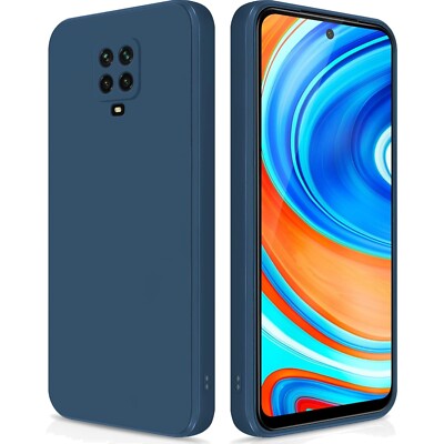 Hochwertige Liquid Silikon Hülle für Xiaomi Redmi Note 9 - Blau, Rundumschutz