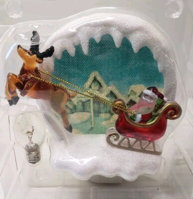 Santa with Rudolph Night Light  Costco New In Open Box