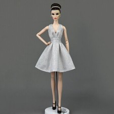 Silver Classical Doll Dress 1/6 Doll Clothes For 11.5" Dolls Outfits Gown Toys